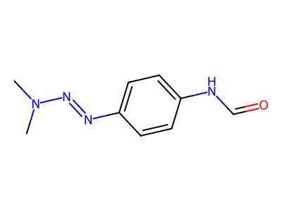 Formamide,3-dimethyl-1-triazenyl)phenyl]- structure