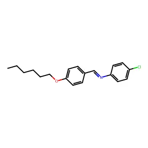 p-n-Hexyloxybenzylideneamino-p'-chlorobenzene structure