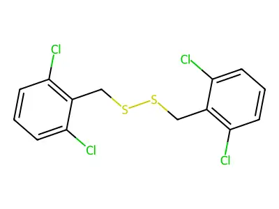 1,2-Bis(2,6-dichlorobenzyl)disulfane structure