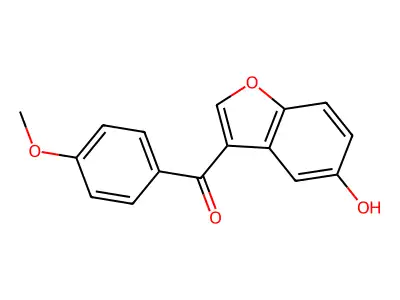 (5-Hydroxy-1-benzofuran-3-yl)(4-methoxyphenyl)methanone structure