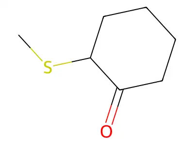 2-(Methylthio)cyclohexanone structure