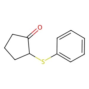 Cyclopentanone, 2-(phenylthio)- structure