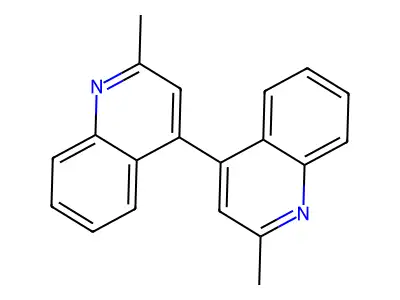 4,4'-Biquinoline, 2,2'-dimethyl- structure