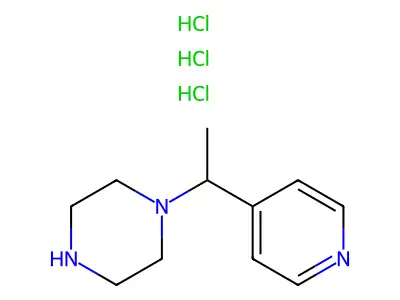 1-(1-(Pyridin-4-yl)ethyl)piperazine structure