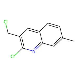 2-Chloro-3-(chloromethyl)-7-methylquinoline structure