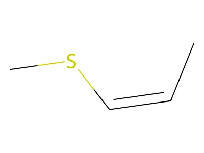 1-(Methylthio)-1-propene structure