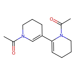 2,3'-Bipyridine, 1,1'-diacetyl-1,1',4,4',5,5',6,6'-octahydro- structure