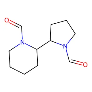 1-Piperidinecarboxaldehyde, 2-(1-formyl-2-pyrrolidinyl)- structure
