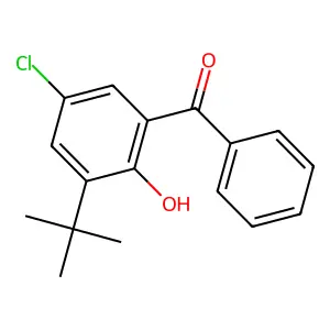 3-tert-Butyl-5-chloro-2-hydroxybenzophenone structure