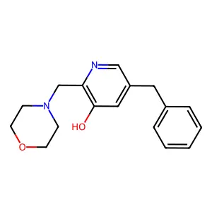 3-Pyridinol, 5-benzyl-2-(morpholinomethyl)- structure