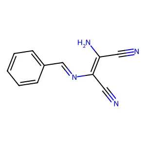 2-Amino-3-(benzylideneamino)but-2-enedinitrile structure