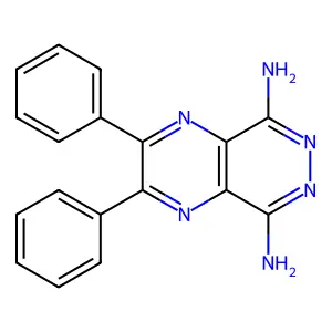 2,3-Diphenyl-5,8-diaminopyrazino[2,3-D]pyridazine structure