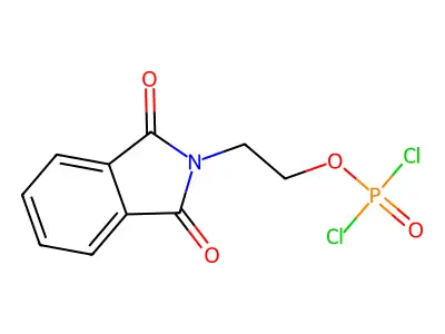 2-(2-Dichlorophosphoryloxyethyl)isoindole-1,3-dione structure