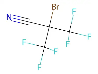 2-Bromo-2-cyanohexafluoropropane structure