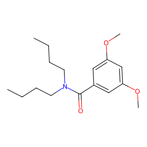 N,N-dibutyl-3,5-dimethoxybenzamide structure