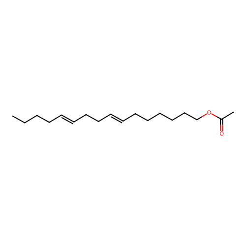 7,11-Hexadecadien-1-yl acetate structure