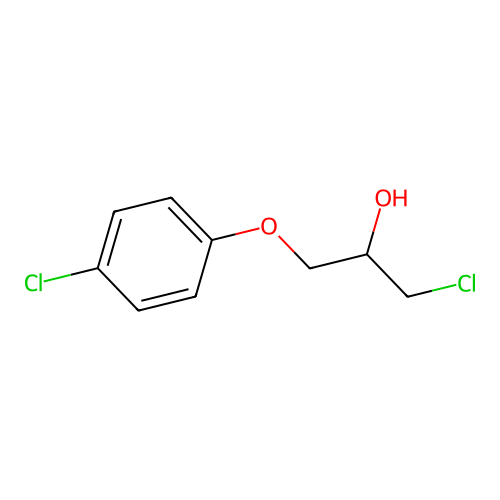 1-Chloro-3-(4-chlorophenoxy)propan-2-ol structure