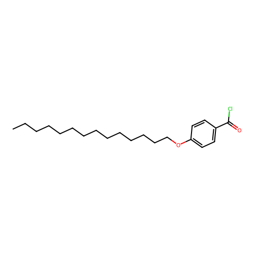 Benzoyl chloride, 4-(tetradecyloxy)- structure