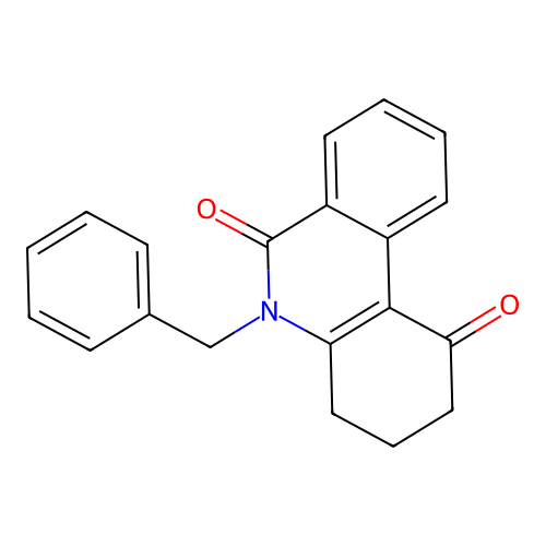 5-benzyl-3,4-dihydro-2H-phenanthridine-1,6-dione structure
