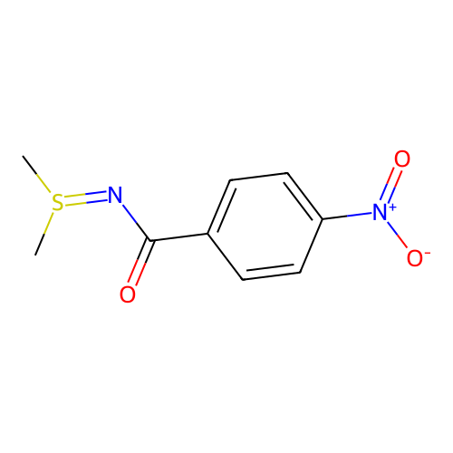 N-(dimethyl-lambda4-sulfanylidene)-4-nitrobenzamide structure