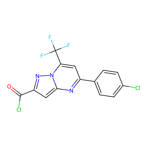 C14H6Cl2F3N3O structure