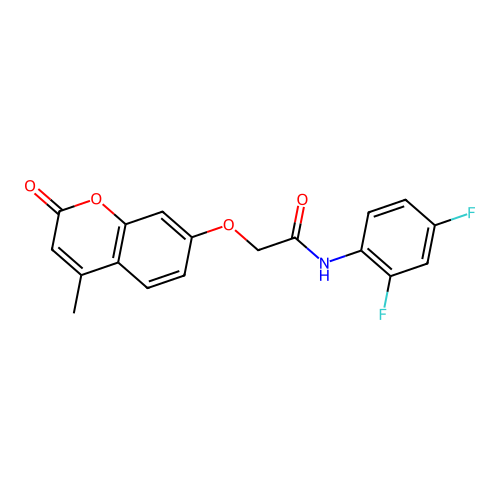 N-(2,4-difluorophenyl)-2-((4-methyl-2-oxo-2H-chromen-7-yl)oxy)acetamide structure
