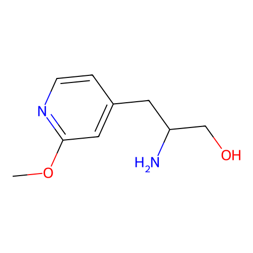 2-Amino-3-(2-methoxypyridin-4-yl)propan-1-ol structure