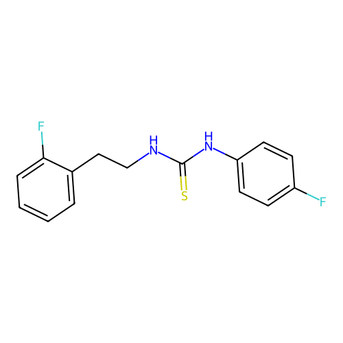 1-(4-Fluorophenyl)-3-[2-(2-fluorophenyl)ethyl]thiourea structure