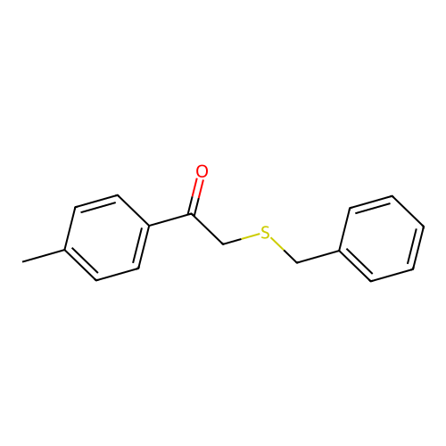 2-Benzylsulfanyl-1-(4-methylphenyl)ethanone structure