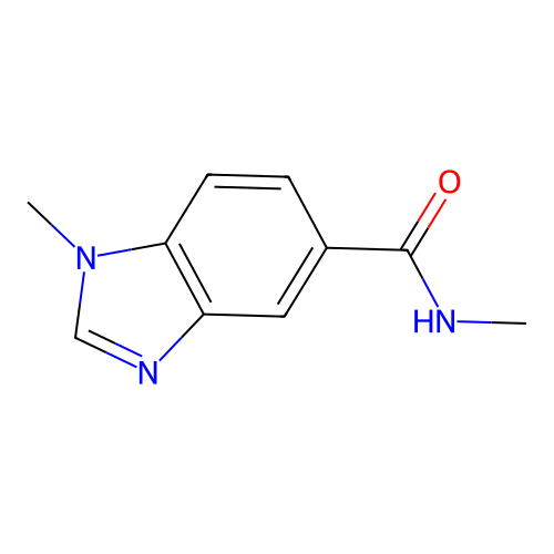 N,1-dimethylbenzimidazole-5-carboxamide structure