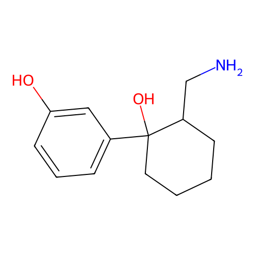 3-[2-(Aminomethyl)-1-hydroxycyclohexyl]phenol structure