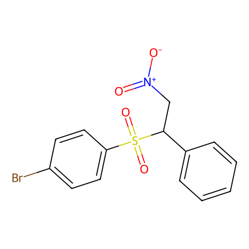 1-Bromo-4-((2-nitro-1-phenylethyl)sulfonyl)benzene structure