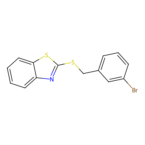 2-{[(3-Bromophenyl)methyl]sulfanyl}-1,3-benzothiazole structure