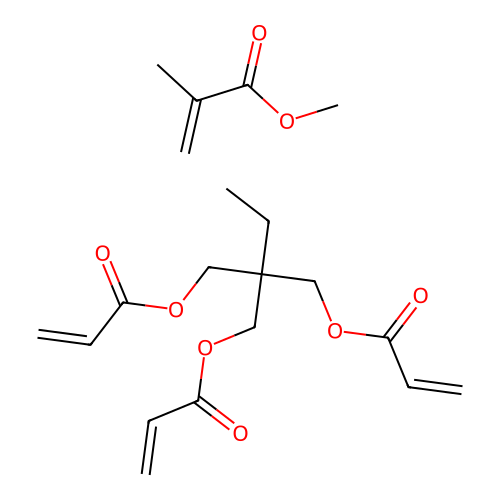 2,2-Bis(prop-2-enoyloxymethyl)butyl prop-2-enoate;methyl 2-methylprop-2-enoate structure