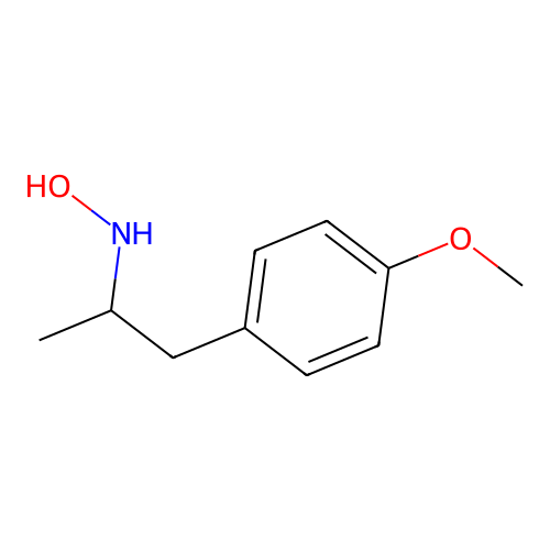 Hydroxylamine, N-(p-methoxy-alpha-methylphenethyl)-, hydrochloride, (+-)- structure