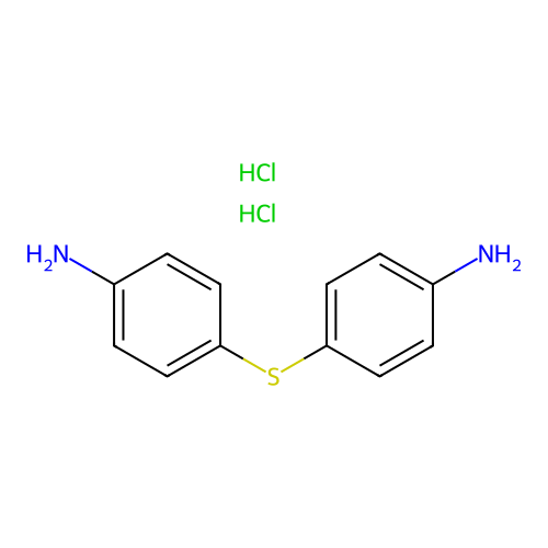 Benzenamine, 4,4'-thiobis-, hydrochloride (1:2) structure