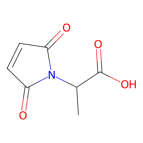 2-(2,5-Dioxopyrrol-1-yl)propanoic acid structure