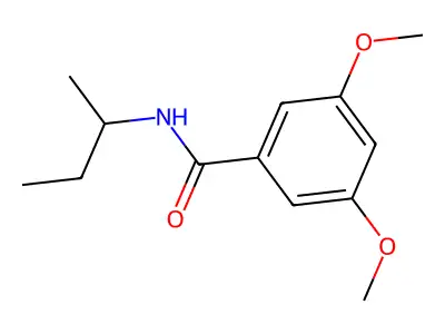 N-(butan-2-yl)-3,5-dimethoxybenzamide structure