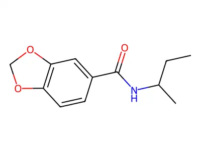 N-(sec-butyl)-1,3-benzodioxole-5-carboxamide structure