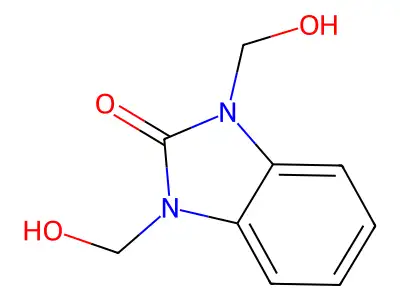2-Benzimidazolinone, 1,3-bis(hydroxymethyl)- structure