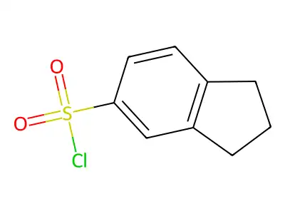 2,3-dihydro-1H-indene-5-sulfonyl chloride structure