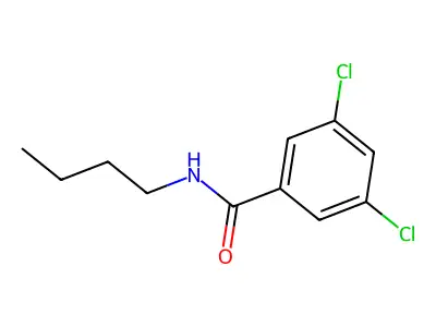 N-butyl-3,5-dichlorobenzamide structure