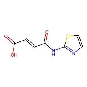 4-Oxo-4-(thiazol-2-ylamino)but-2-enoic acid structure