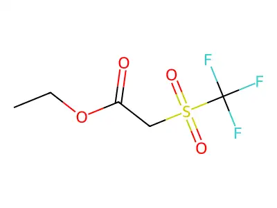 Ethyl (((trifluoromethyl)sulfonyl)oxy)acetate structure