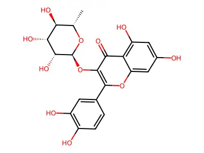 檞皮苷 structure