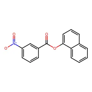Naphthalen-1-yl 3-nitrobenzoate structure