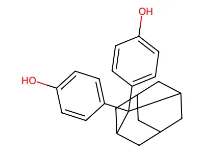 4-[2-(4-Hydroxyphenyl)-2-adamantyl]phenol structure