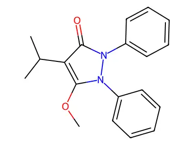 3-Pyrazolin-5-one, 1,2-diphenyl-4-isopropyl-3-methoxy- structure