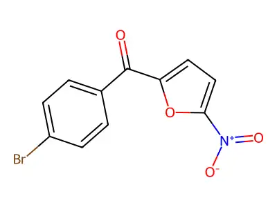(4-Bromophenyl)(5-nitro-2-furanyl)methanone structure