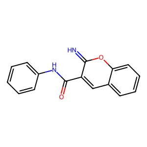 2-imino-N-phenyl-2H-chromene-3-carboxamide structure